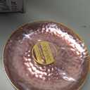 Organic Hammered Pink Gold Rim Plates, 10" - Case of 120 (12 packs x 10)