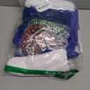 CCINEE Blue Christmas Stockings, 6pcs 18 Inches Tall Blue Design with Plush Cuff Classic Large Stocking Decorations for Xmas Festive Gifts Home Fireplace Decor