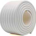 M2cbridge Multifunctional Edge and Corner Guard Coverage Baby Safety Bumper DIY 6.5 Ft (Rice White)