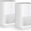Medify MA-14 Air Purifier with True HEPA H13 Filter 428 ft per Hour for Smoke, Odors, Pollen | Removal to 0.1 Microns White, 2-Pack
