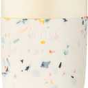W&P Porter Ceramic Mug w/ Protective Silicone Sleeve, Terrazzo Cream 12 Ounces | On-the-Go | Reusable Cup for Coffee or Tea | Portable | Dishwasher Safe (11.6 Ounces)