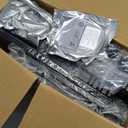 Furologee Nightstands Set of 2, End Tables with Charging Station and LED Lights, Black Night Stands with 2 Fabric Drawers, Bedside Tables Set of 2 for Living Room/Bedroom,Black Oak