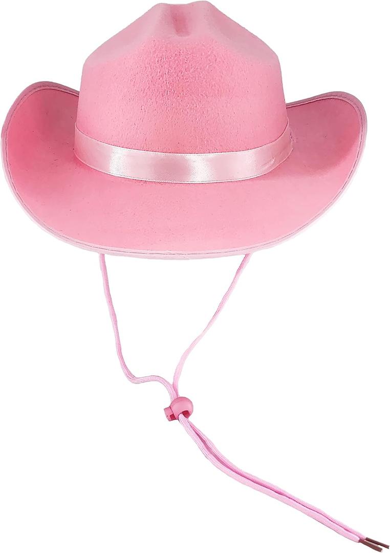 The Dreidel Company Cowboy Felt Western Hat, 22" Circumference Dress Up Costume Clothes for Kids, Pretend Play, Party Favors