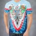 Liquid Blue Men's Grateful Dead-Moto Sam T-Shirt (X-Large)