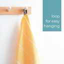 Cacala 100% Turkish Cotton Kitchen Tea Towels, Highly Absorbent Luxury Soft Quick Drying Dish Towel with Hanging Loop for Gym, Yoga, Bath, Sports, Cleaning and Kitchen (23 x 36), Yellow