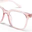 PANNER Oversized Square Blue Light Blocking Glasses for Women Men Anti Glare Reduce Eyestrain Computer Glasses