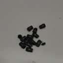 uxcell 12Pcs Inserts for Round Tubes with Leveling Feet, for 16mm/0.63" OD Round Tube, M6-1.0mm Thread Black Plastic Furniture Chair Blanking End Caps Insert Plugs