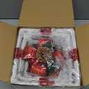 Set of 3 Christmas Lighted Gift Boxes, Pre-lit 60LED Light Up Present Boxes Ornament Outdoor, Boxes with Gold Snowflake, Battery Operated Christmas Decorations for Indoor Home, Party, Lawn Decor