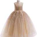 Flower Girls Sequin Dress Bridesmaid Sparkle Formal Wedding Party Birthday Kids Pageant Princess Prom Ball Gown (size 160)