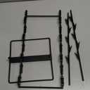 Chip Rack Display Stand, Potato Chip Display Rack with 24 Clips, 2 Row Chip Bag Holder for for Party Display, Snack Retail Display Rack Chip Stand Display for Countertop Store, Black