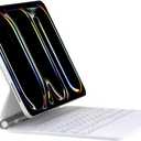 Magic Keyboard Case for iPad Pro 13-inch (M4, 2024), Keyboard Case for iPad Pro 13 with Multi-Touch Trackpad, Auto-Connect Design, Backlit Keys (White)
