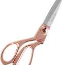 Professional Heavy Duty Tailor Scissors Leather Scissors 8" Rose Gold Stainless Steel Dressmaker Shears with Sharp Stainless SteelRose Gold