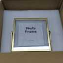 Vintage Metal Glass Photo Frame, 4x4 Photo Frame Photo Display Stand for Photo, Art, Desktop Display (Gold 4 inch)