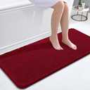 Bathroom Rugs 47x24, Red