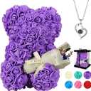 Valentines Day Gifts for Her, Rose Gifts Teddy Bear for Her, Rose Eternal Gifts Happy Birthday, Gift for Women, Mother's Day, Ladies Wedding, Valentines Day Gift for Him Home Decor