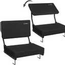 Swivel Backrest Stadium Seats,bleacher Chairs with Back and Cushion
Thick Cushion, Adjustable Backrest Stadium Seats with Back Support, Portable Stadium chairs for Sports Games with Carry Strap