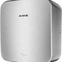 AIKE Heavy Duty Jet Cube High Speed Hand Dryer For Bathroom 110V 1400W, Model AK2800C Brushed Stainless Steel Cover