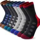 BISOUSOX Kids Wool Socks Boys Socks 10-12 Years Old Soccer Baseball Youth 6-8 Thermal Hiking Boot Crew Cushion Sock Gift (M)