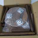 3-Pack Wood Plant Stands Indoor, Single Plant Stand for 6-12 Inch Pots, Mid-Century Modern Plant Stool, Tall Plant Stand for Large Plants for Living Room, Balcony, Office (Dark Brown)