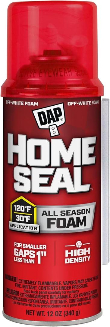 DAP Home Seal Minimum Expanding Sealant, Off White, 12 Oz (7565000082)