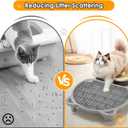 Litter Catching Step for Cat Litter Box, Litter Trap Stool for Automatic Litter Box Self Cleaning, Litter Collection Stairs, Litter Catcher Ramp for Old Geriatric Senior Cat or Kitten