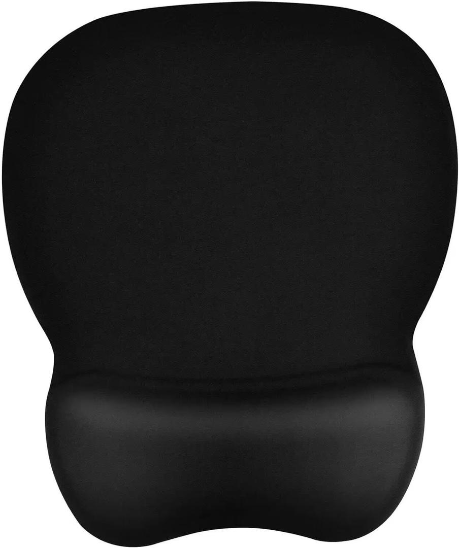 EooCoo Ergonomic Mouse Pad with Wrist Support, Mousepad with Memory Foam Wrist Rest and Non-Slip Base for Computer, Cafe, Home & Office, 9.64 x 8.26 in Office Desk Accessories (Black)