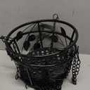 Goaste 2 Pack Metal Plant Hanger, Hanging Plant Holder with Ceiling Hook, Modern Plant Hanging Basket, Decorative Planter Flower Pots Shelf for Indoor Outdoor Use, Home Decor