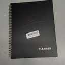 SUNEE 2026 Weekly and Monthly Planner - from January 2026 - December 2026, Daily Agenda Planner with Monthly Tab, Flexible Cover, Note Pages, Pockets, Bookmark, Spiral Binding, Black, 8.5"x11"
