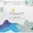 Our Diapers | EWG Verified Safe & Plant-Based Diapers | Leak Protection | Soft Organic Cotton Shell | Chlorine-Free Diaper for Sensitive Skin | Size 5 (27-35 lbs) 30 Count
