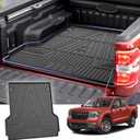 T TGBROS Truck Bed Mat for Ford Maverick 2022-2025 2026 All Weather Rear Bed Liner TPE Trunk Bed Liner for Ford Maverick Accessories(Hybrid & Gas Model - XL/XLT/Lariat)