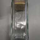 APT 1101 Glass Square Spice Jars with Labels, 4oz Glass Jars with Bamboo Lids, Spice Bottles, Seasoning Organizer, 12 Pack (White)