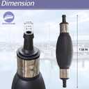6YK-24360 Fuel Line Hand Primer Bulb 8mm for Yamaha 75-225 HP Outboard Motors Fitting 6YK-24360-73 6Y2-24360-52