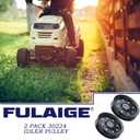 2 Pack 30224 Flat Idler Pulley Replaces Dixie Chopper 30224 Pulley, 30224 Idler Pulley, Rotary 9891 for Dixie Chopper X2400, LX200, LT2700, 42", 50", 60" and 73" Decks