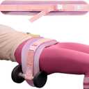 Hip Thrust Belt, Fully Upgraded Hip Thrust Belt for Dumbbells, More Comfortable Hip Thrust Belt, Home Gym Hip Thrust Belt with Wider and Longer Anti-Slip Pads. (pink new)