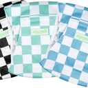wegreeco Washable Male Dog Belly Band (Stylish Pattern)- Pack of 3 - Washable Male Dog Belly Wrap, Dog Diapers Male (Blue, Green, Black Checkerboard, Large)