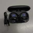 Over Open Ear Earbuds Wireless Bluetooth Open Ear Headphones Air Conduction Earbuds that Don't go in Your Ear with Over-Ear Hooks Running Headphones (Black)