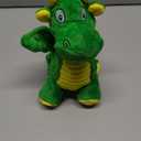 Squeaky Dog Toys - Soft Plush Dragon Dog Toy with 5 Squeakers & Crinkle Paper, Dog Toys for Small, Medium and Large Dogs to Keep Them Busy (Green,10")