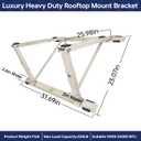 WeCooper Rooftop Mini Split Mounting Bracket 9000to24000BTU,Heavy Duty Adjustable Roof Bracket More Stability&Level for Ductless Minisplit AC Condenser Unit&Heat Pump,Support to 335LB Off White