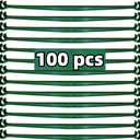 100Pcs Stake Arms for Tomato Cage, 11.8 inch Tomato Stake Connectors, Expandable Support Trellis Connectors for 11mm Stakes for Garden Climbing Plants Vegetables