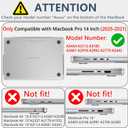 AKIT Compatible with MacBook Pro 14 inch Case 2026-2021 M5 M4-M1 Pro/Max A3427 A3426 A3434 A3112 A3185 A3401 A2918 A2992 A2779 A2442, Unique Pattern Plastic Hard Shell Laptop Case Cover, Black Wave
