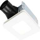 Broan-NuTone Bathroom Exhaust Fan with LED light Easy Retrofit Without Attic Access, Quiet 1.5 Sones, Effective Ventilation at 80 CFM ENERGY STAR Certified Moisture and Odor Control