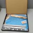 Pizza Peel Aluminum Pizza Spatula, Metal Pizza Paddle(14inx 16in) with Rocker Cutter Foldable Wood Handle, [Storage bag included], for Family Pizza Oven Baking Pizza, Dough, Bread & Pastry