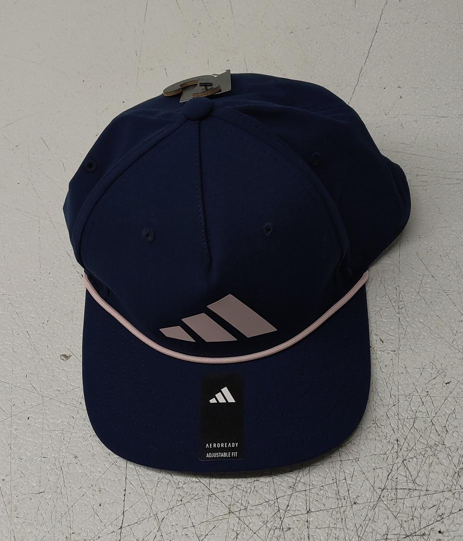adidas Unisex-Adult Midrange Hat  Snapback Sports Cap with Logo (One Size, Collegiate Navy/Sandy Pink/Black)
