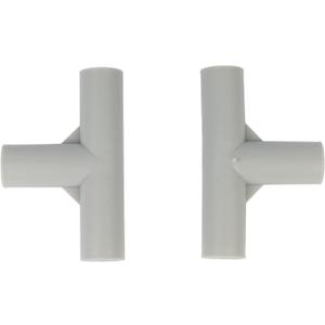 2pcs T-Shaped Joints, 0.75 Inch Inner Diameter Playpen Replacement Connectors Gray