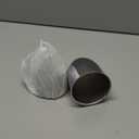 2Pcs 3.27inch Trailer Wheel Center Cap Push Through 3.27" Bore 4.53" Tall Pointed Hub Cap for Truck SUV RV Wheel Rim, Chrome Wheel Cover