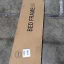 GarveeHome Loft Bunk Bed with L-Shaped Desk, Twin Loft Bed with Desk Underneath, Metal Bunk Beds with High Guardrail and Ladder for Kids/Teens/Adults, Easy Assembly, Vintage Brown