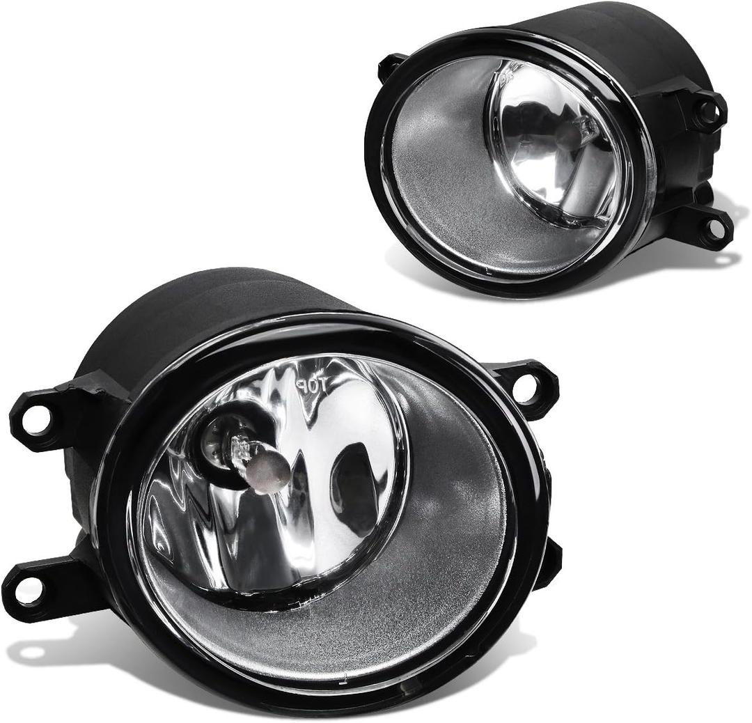 DNA MOTORING FL-ZTL-209-CH Front Bumper Fog Light Driver & Passenger Side Enhance visibility [Compatible with 11-14 IS250 IS350 / 10-13 RX350] (Clear Lens)