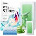 Wax Strips, 40 Pcs Wax Strips For Face & Body, Waxing Strips For Hair Removal At Home For Facial, Arms, Legs, Underarms, Bikini, Back, Women And Men (20*Big, 20*Small4*Oil Wipes)