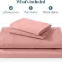 Bare Home King Sheet Set - Luxury 1800 Ultra-Soft Stonewashed Microfiber - Brushed - Deep Pockets - Easy Fit - Breathable Bedding - Sheet Sets & Pillowcases (King, Dusty Rose)