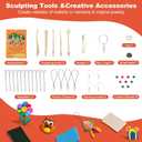 2 x CiaraQ Polymer Clay Starter kit, Oven Bake Modeling Clay with Sculpting Tools, 28 Colors,1.7 lb (20g / pcs)